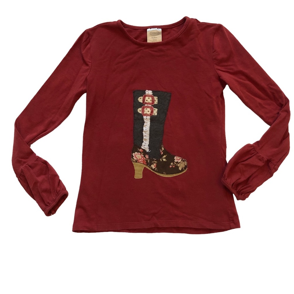 Persnickety Brand Boot Long Sleeve Tee size 10